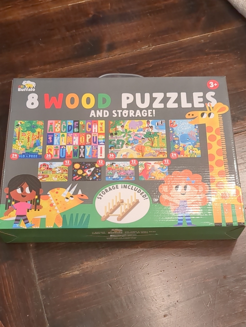 Buffalo David Bitton Black Box with Colorful Puzzle Artwork